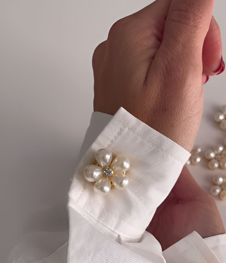 Exquisite Handcraft Flower Cufflinks