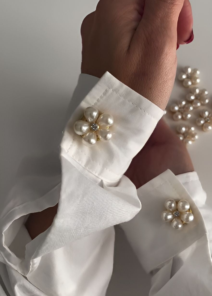 Exquisite Handcraft Flower Cufflinks
